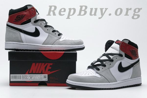 Top Version Air Jordan 1 Retro High Light Smoke Grey 555088-126 - 图片 26