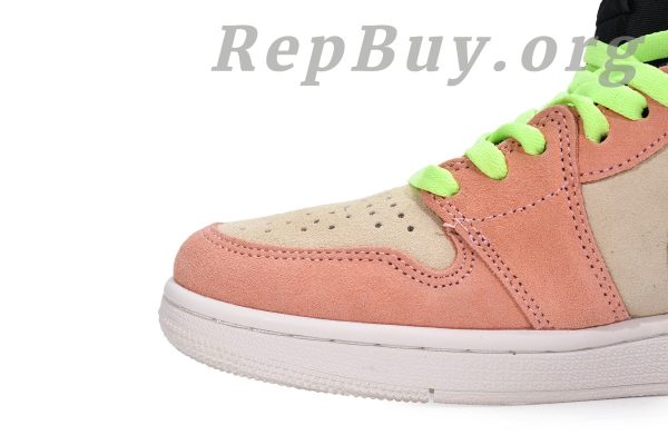 Top Version Air Jordan 1 High Switch Peach CW6576-800 - 图片 5
