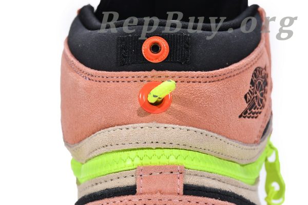 Top Version Air Jordan 1 High Switch Peach CW6576-800 - 图片 7