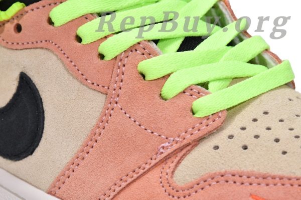 Top Version Air Jordan 1 High Switch Peach CW6576-800 - 图片 11