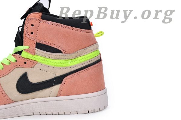 Top Version Air Jordan 1 High Switch Peach CW6576-800 - 图片 6
