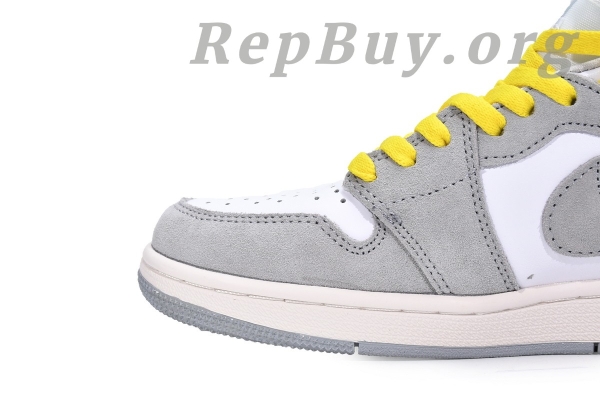 Top Version  Air Jordan 1 High Switch Light Smoke CW6576-100 - 图片 4