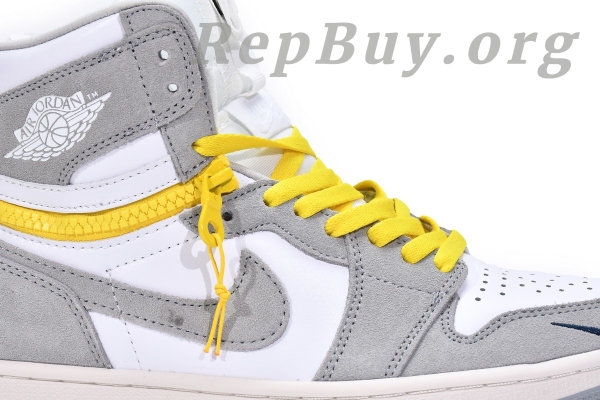 Top Version  Air Jordan 1 High Switch Light Smoke CW6576-100 - 图片 8