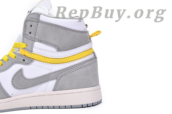 Top Version  Air Jordan 1 High Switch Light Smoke CW6576-100 - 图片 5