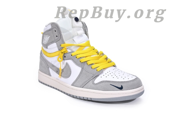 Top Version  Air Jordan 1 High Switch Light Smoke CW6576-100 - 图片 10