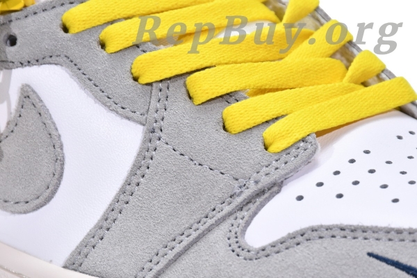 Top Version  Air Jordan 1 High Switch Light Smoke CW6576-100 - 图片 11