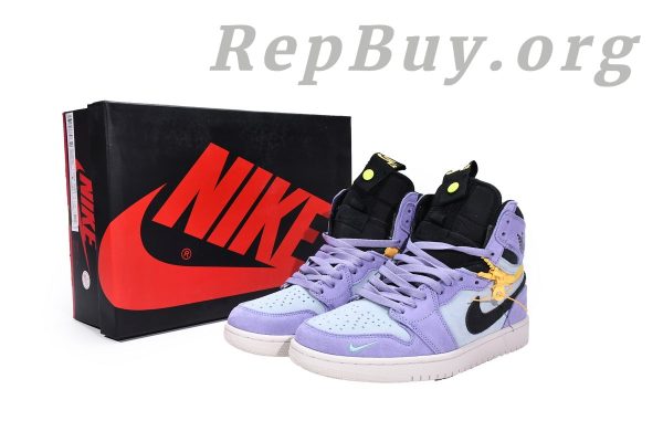Top Version Air Jordan 1 High Switch Purple Pulse CW6576-500 - 图片 20