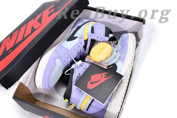 Top Version Air Jordan 1 High Switch Purple Pulse CW6576-500 - 图片 19