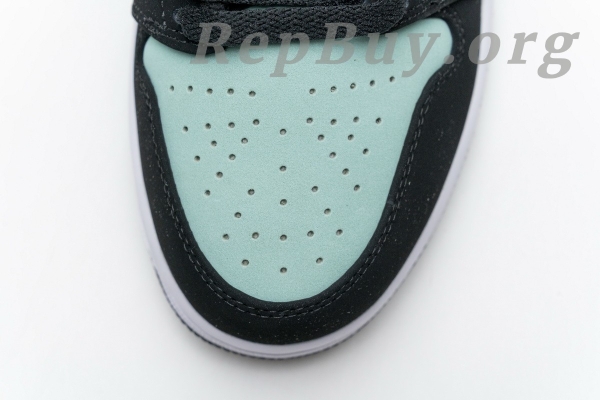 Top Version Air Jordan 1 Low Black Aurora Green Laser Orange CK3022-013 - Image 13