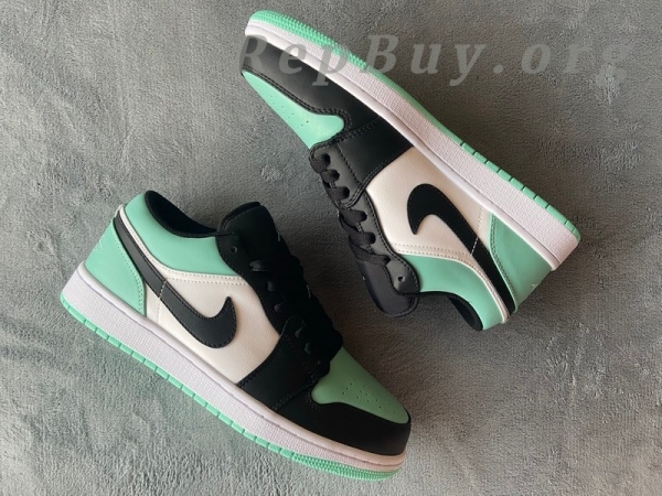 Top Version Air Jordan 1 Low Emerald Toe 553558-117 - Image 7