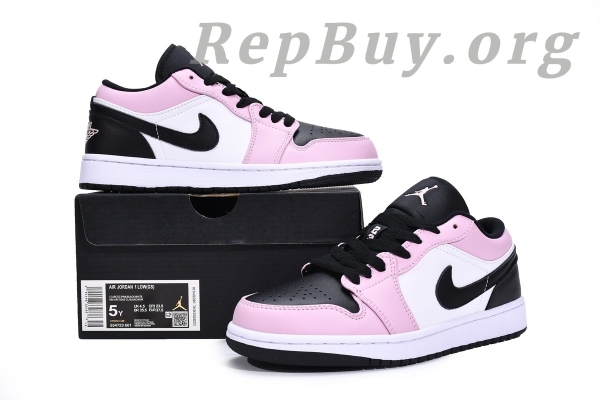 Top Version Air Jordan 1 Low Light Arctic Pink (GS) 554723-601 - 图片 17