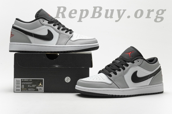 Air Jordan 1 Low Light Smoke Grey 553558-030 - 图片 19