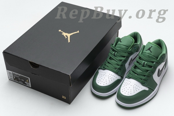 Top Version Air Jordan 1 Low Pine Green 553558-301 - 图片 18