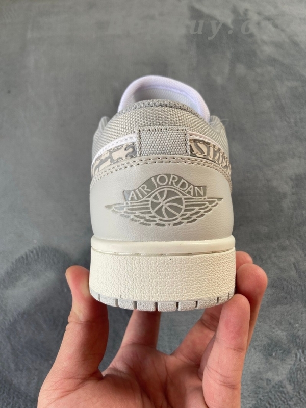 Top Version Air Jordan 1 Low PRM Smoke Grey Elephant DH4269-100 - 图片 5