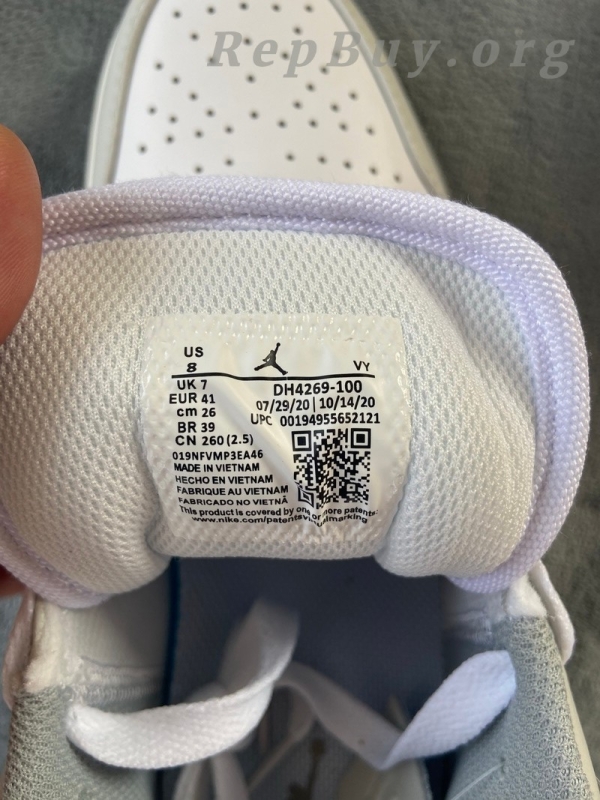 Top Version Air Jordan 1 Low PRM Smoke Grey Elephant DH4269-100 - 图片 9