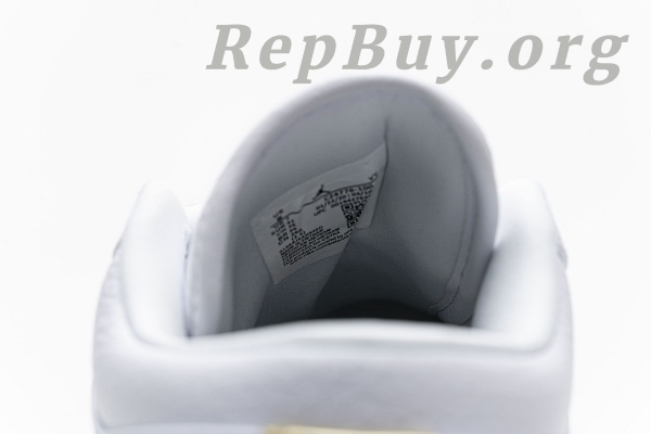 Top Version Air Jordan 1 Low White Metallic Gold (W) CZ4776-100 - 图片 9