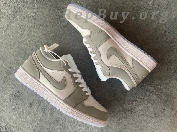 Air Jordan 1 Low Wolf Grey (W) DC0774-105 - 图片 7