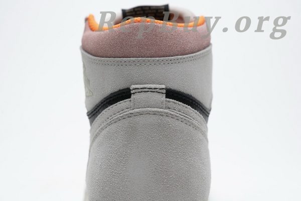 Top Version Air Jordan 1 Retro High Neutral Grey Hyper Crimson 555088-018 - 图片 7
