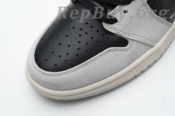 Top Version Air Jordan 1 Retro High Neutral Grey Hyper Crimson 555088-018 - 图片 12