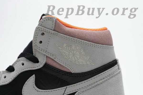 Top Version Air Jordan 1 Retro High Neutral Grey Hyper Crimson 555088-018 - 图片 8