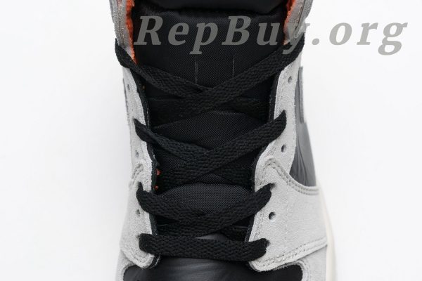 Top Version Air Jordan 1 Retro High Neutral Grey Hyper Crimson 555088-018 - 图片 14