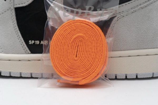 Top Version Air Jordan 1 Retro High Neutral Grey Hyper Crimson 555088-018 - 图片 23