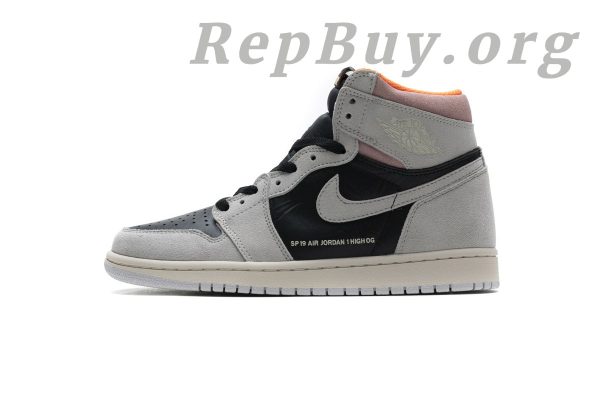 Top Version Air Jordan 1 Retro High Neutral Grey Hyper Crimson 555088-018