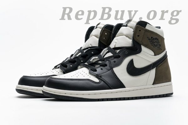 Top Version Air Jordan 1 Retro High Dark Mocha 555088-105 - 图片 5