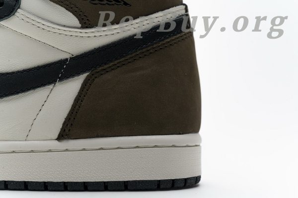 Top Version Air Jordan 1 Retro High Dark Mocha 555088-105 - 图片 9
