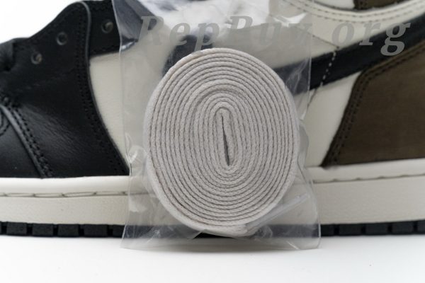 Top Version Air Jordan 1 Retro High Dark Mocha 555088-105 - 图片 16