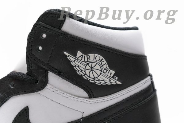 Top Version Jordan 1 Retro Black White (2014) 555088-010 - 图片 9