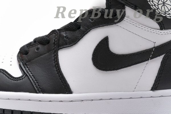 Top Version Jordan 1 Retro Black White (2014) 555088-010 - 图片 10