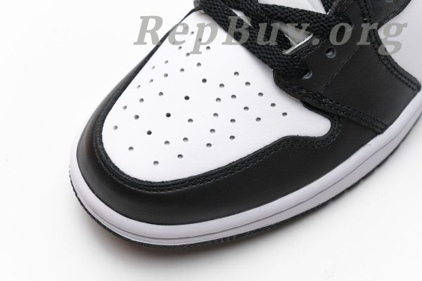 Top Version Jordan 1 Retro Black White (2014) 555088-010 - 图片 11