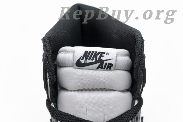 Top Version Jordan 1 Retro Black White (2014) 555088-010 - 图片 12