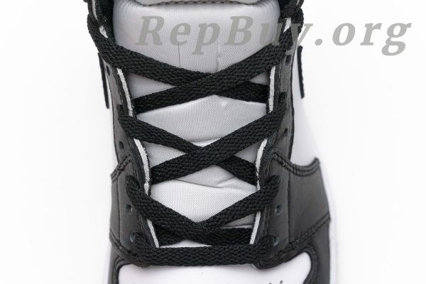 Top Version Jordan 1 Retro Black White (2014) 555088-010 - 图片 13
