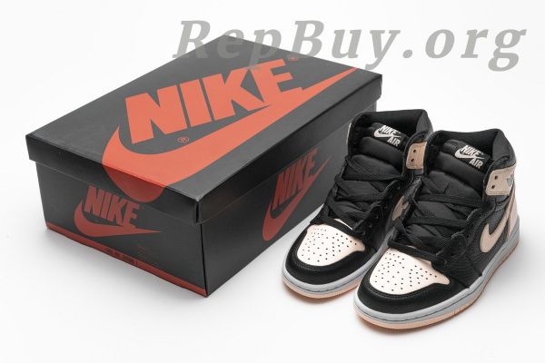 Top Version Air Jordan 1 Retro High Black Crimson Tint 555088-081 - 图片 19