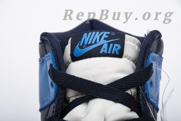 Top Version Air Jordan 1 Retro High Obsidian UNC 555088-140 - 图片 11