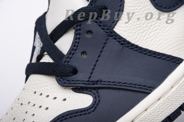 Top Version Air Jordan 1 Retro High Obsidian UNC 555088-140 - 图片 7