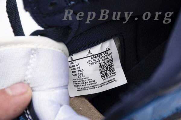 Top Version Air Jordan 1 Retro High Obsidian UNC 555088-140 - 图片 14