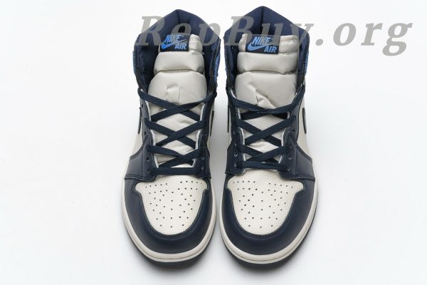 Top Version Air Jordan 1 Retro High Obsidian UNC 555088-140 - Image 4