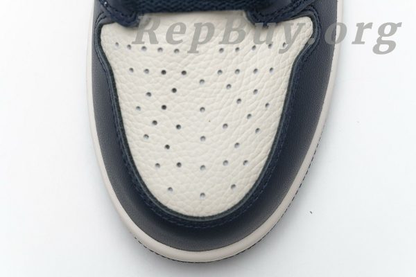 Top Version Air Jordan 1 Retro High Obsidian UNC 555088-140 - Image 5