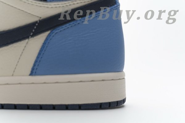Top Version Air Jordan 1 Retro High Obsidian UNC 555088-140 - Image 10