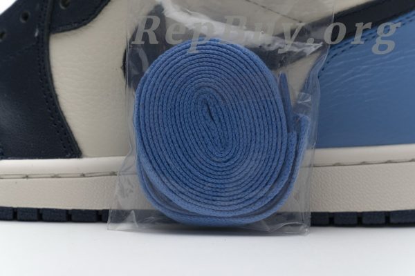 Top Version Air Jordan 1 Retro High Obsidian UNC 555088-140 - Image 20