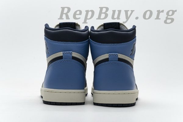 Top Version Air Jordan 1 Retro High Obsidian UNC 555088-140 - Image 3