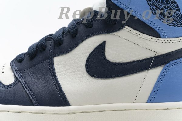 Top Version Air Jordan 1 Retro High Obsidian UNC 555088-140 - Image 11