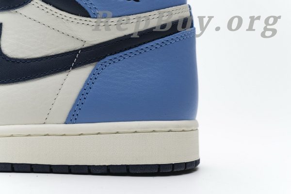 Top Version Air Jordan 1 Retro High Obsidian UNC 555088-140 - Image 12