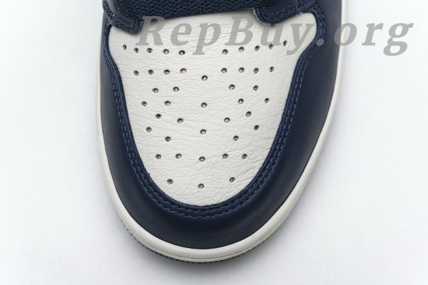 Top Version Air Jordan 1 Retro High Obsidian UNC 555088-140 - Image 9