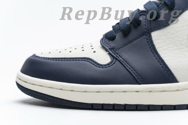 Top Version Air Jordan 1 Retro High Obsidian UNC 555088-140 - Image 10