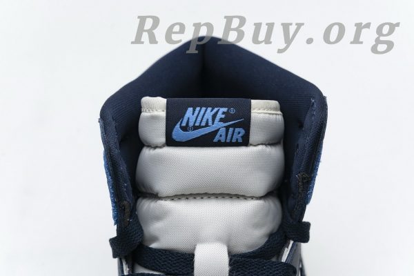 Top Version Air Jordan 1 Retro High Obsidian UNC 555088-140 - Image 7