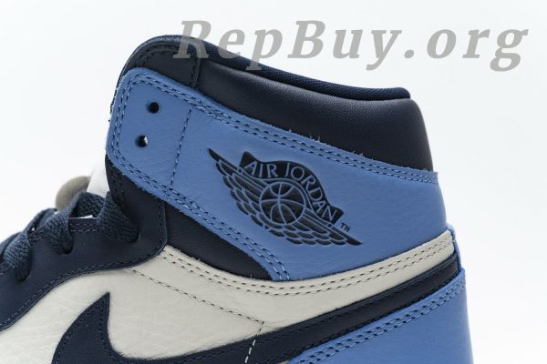 Top Version Air Jordan 1 Retro High Obsidian UNC 555088-140 - Image 13